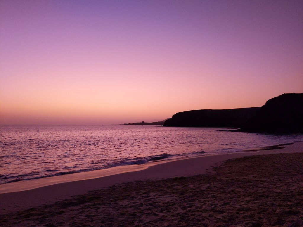 Sunset in Lanzarote